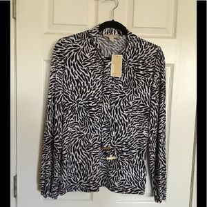Michael Michael Kors blouse print NWT. Sz.M $25